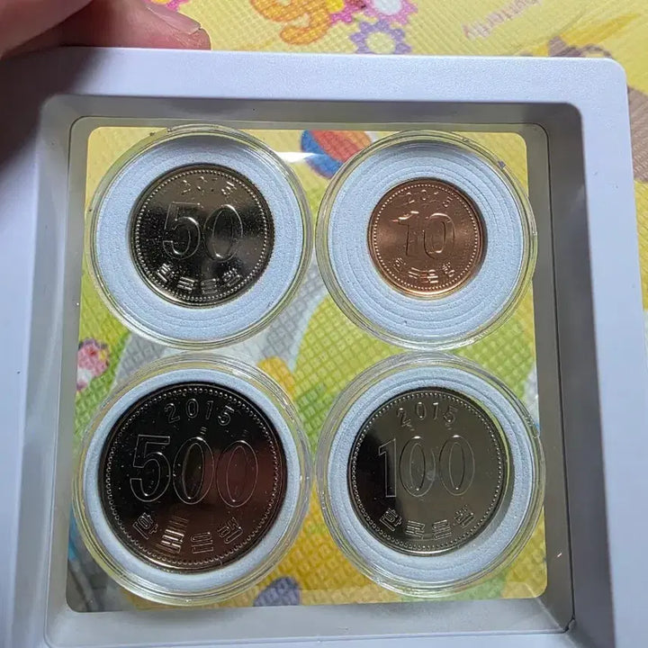 [BUNJANG] Unused Coin Set (500 KRW, 100 KRW, 50 KRW, 10 KRW) / 2015년 미사용 500원, 100원, 50원, 10원 미사용 세트