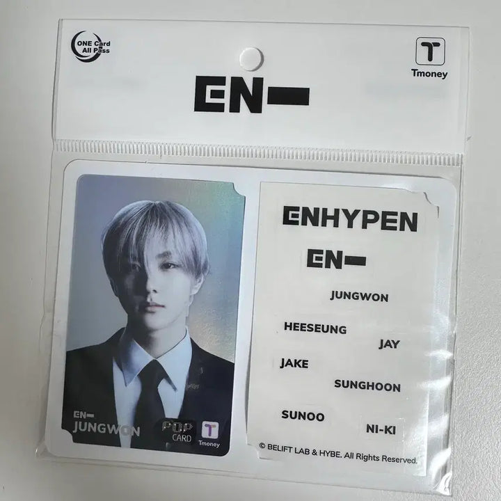 [BUNJANG] Enhypen Jungwon Tmoney Photocard / 엔하이픈 정원 티머니