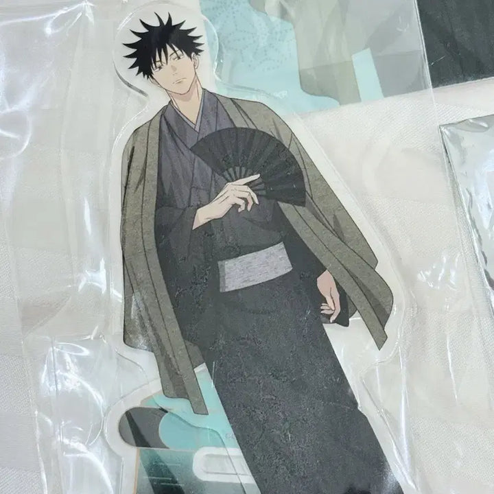 [BUNJANG] Jujutsu Kaisen Tsutaya Pop-up Yukata Series Megumi Fushiguro Acrylic Stand, Keychain, Can Badge &amp; Bromide Set / 주술회전 츠타야 팝업 유카타 아크릴 캔뱃지 키링 특전 후시구로 메구미