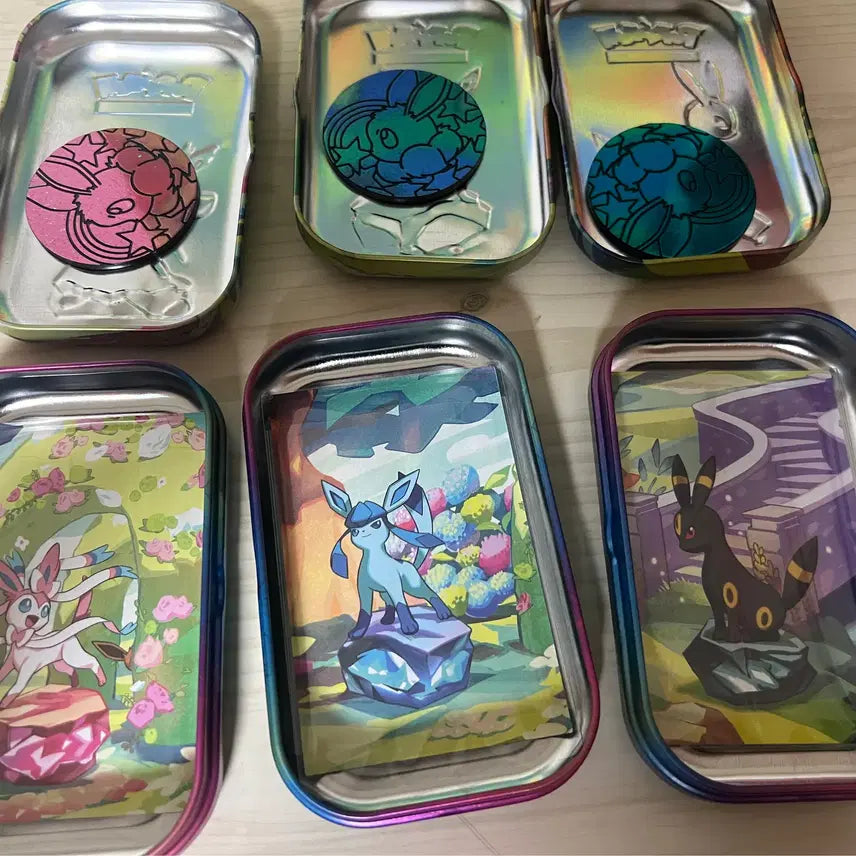 [BUNJANG] Pokemon TCG Terrastal Fest Tin Case Bundle Set (Umbreon, Sylveon, Glaceon) / 마지막 내림))포켓몬카드 테라스탈 틴케이스 블래키,님피아,글레이시아 일괄