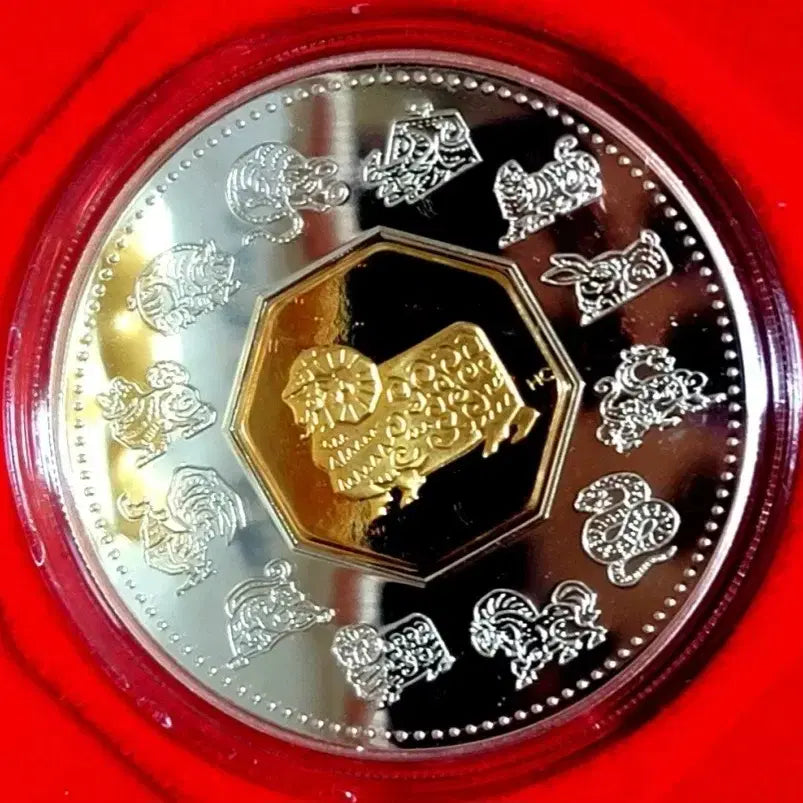 [BUNJANG] 2000 Canada Zodiac Year of the Dragon 24k Gold Plated Sterling Silver Coin / 2000 캐나다 십이지신 24k 금도금 순은 34g 99.9% 실버