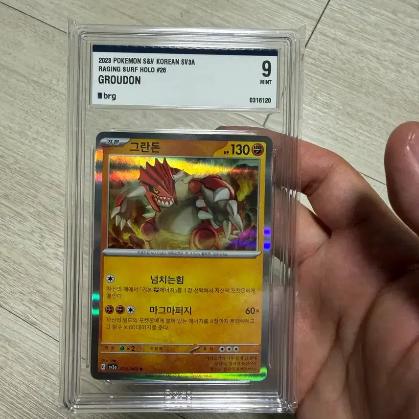 [BUNJANG] Groudon Holo Trading Card / 포켓몬 카드 그란돈 홀로 brg9