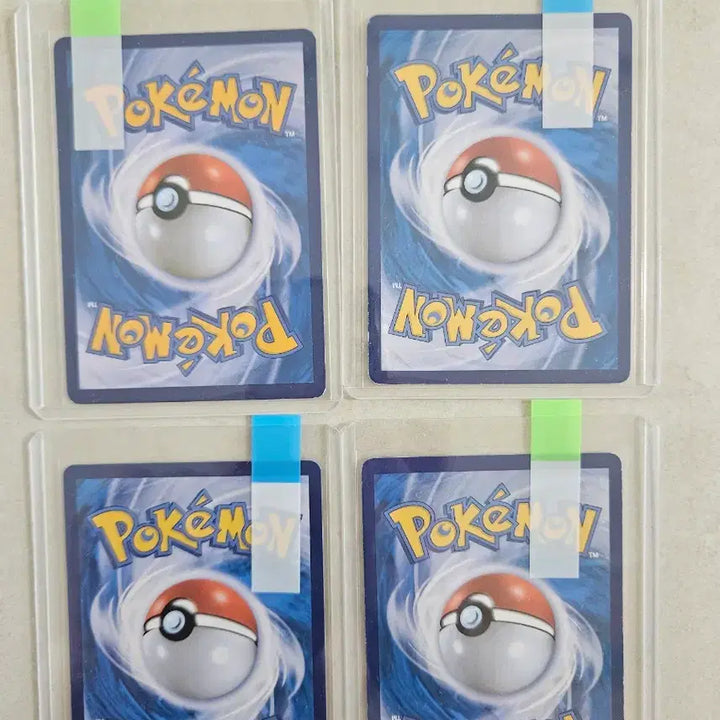 [BUNJANG] Pokemon Card Trainer HR Rainbow Card Set (4 Types) / 포켓몬 카드 트레이너 4종 세트 HR 레인보우카드