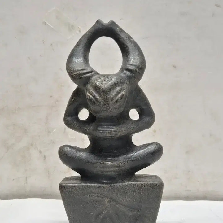 [BUNJANG] Hongshan Culture Black Jade with Magnetic Properties (Totem/Ritual Culture) (Sun God/Deity) / 자석이 붙는 홍산문화 흑피옥 (토템/제사문화)(우신/태양신) by-258