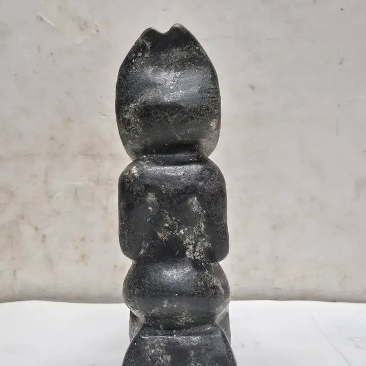 [BUNJANG] Hongsahng Culture Black Jade with Magnetic Properties (Totem/Ritual Culture)(Ancient/Writing) bu-112 / 자석이 붙는 홍산문화 흑피옥 (토템/제사문화)(고대인/문자) bu-112
