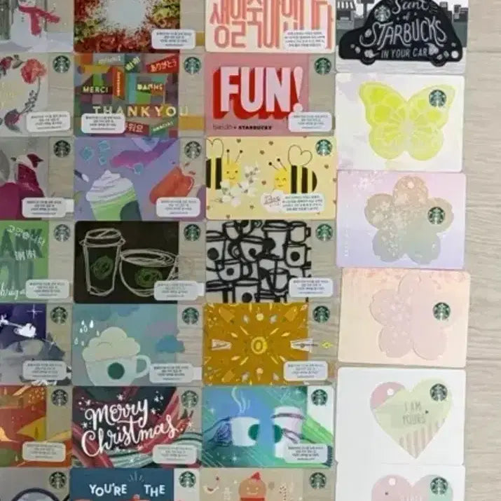 [BUNJANG] Starbucks Card Set (100 Cards) / 스타벅스 카드 세트 판매(총 100장)
