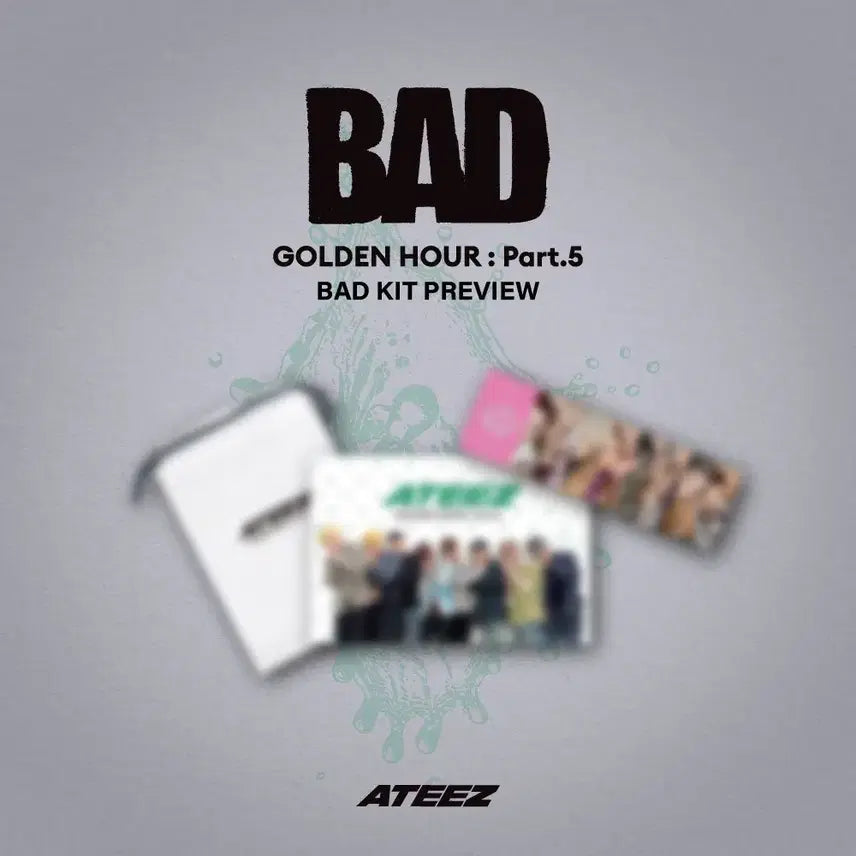 [BUNJANG] ATEEZ Bad K-Pop Official Fan Meeting Kit Photocard Bundle Set / 에이티즈 ateez bad 공방키트