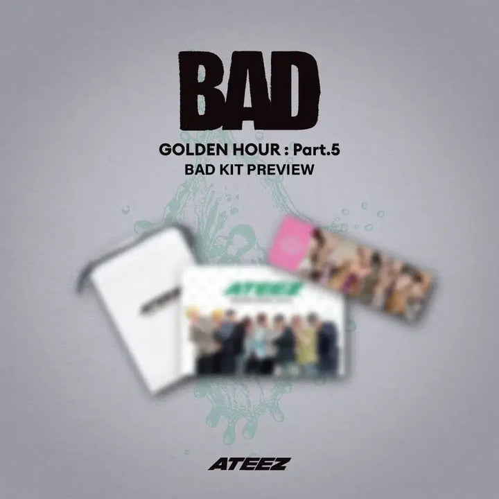 [BUNJANG] ATEEZ Bad K-Pop Official Fan Meeting Kit Photocard Bundle Set / 에이티즈 ateez bad 공방키트