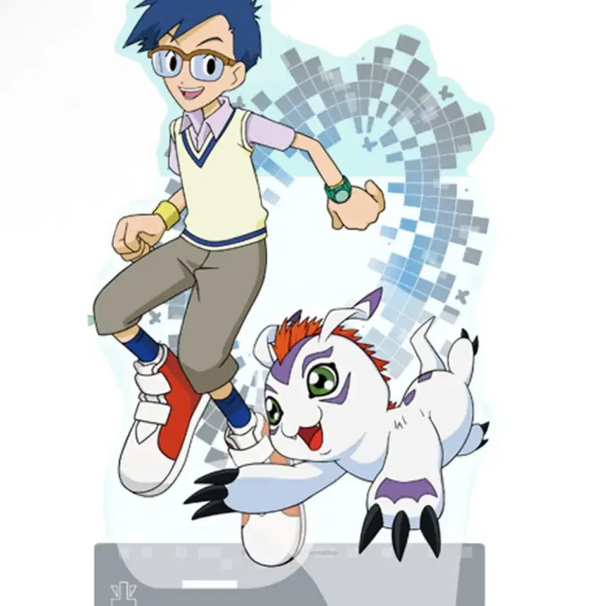 [BUNJANG] Digimon Kuji F Prize Big Acrylic Stand - Jō &amp; Shurimon / 디지몬 쿠지 - F상 빅 아크릴 스탠드 정석 &amp; 쉬라몬