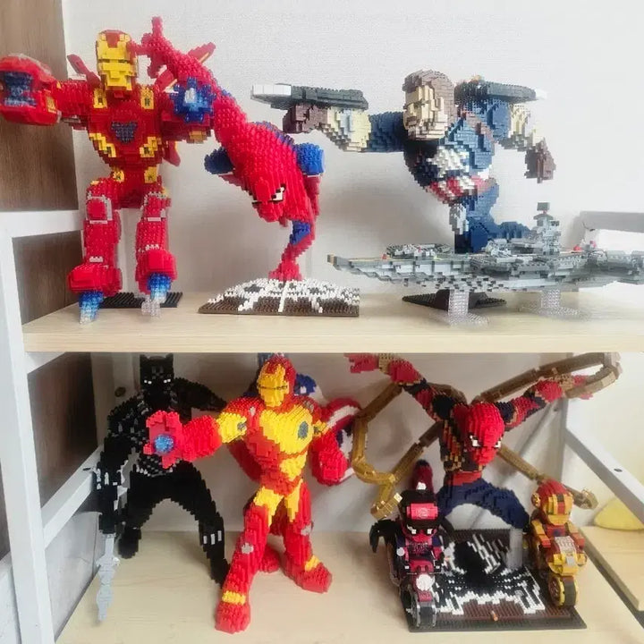 [BUNJANG] Marvel Heroes Nano Block Figure Set / (급처)마블 히어로 블록 피규어 세트(나노블럭)