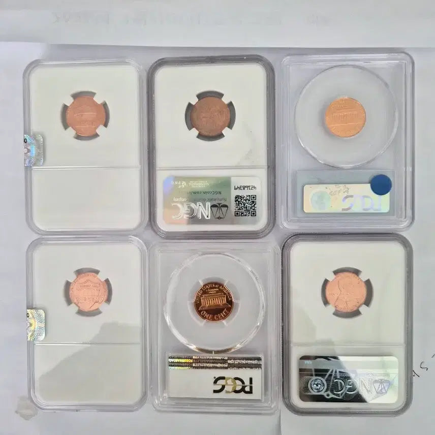[BUNJANG] Lincoln Penny Coin Set (Various Years) / 링컨 페니 주화 세트 (2025,1948,1990,1964,2017)