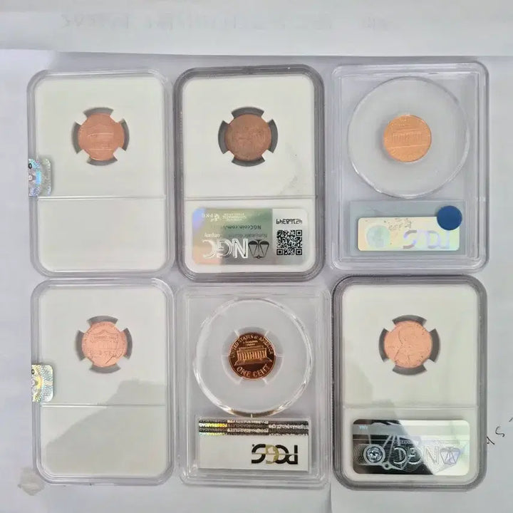 [BUNJANG] Lincoln Penny Coin Set (Various Years) / 링컨 페니 주화 세트 (2025,1948,1990,1964,2017)