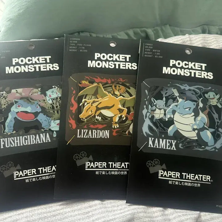 [BUNJANG] Pokemon Starting Paper Theater Set / 포켓몬 스타팅 페이퍼 시어터 팝니다