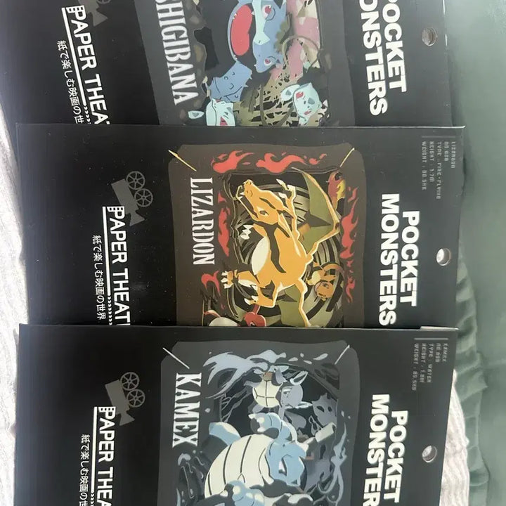 [BUNJANG] Pokemon Starting Paper Theater Set / 포켓몬 스타팅 페이퍼 시어터 팝니다