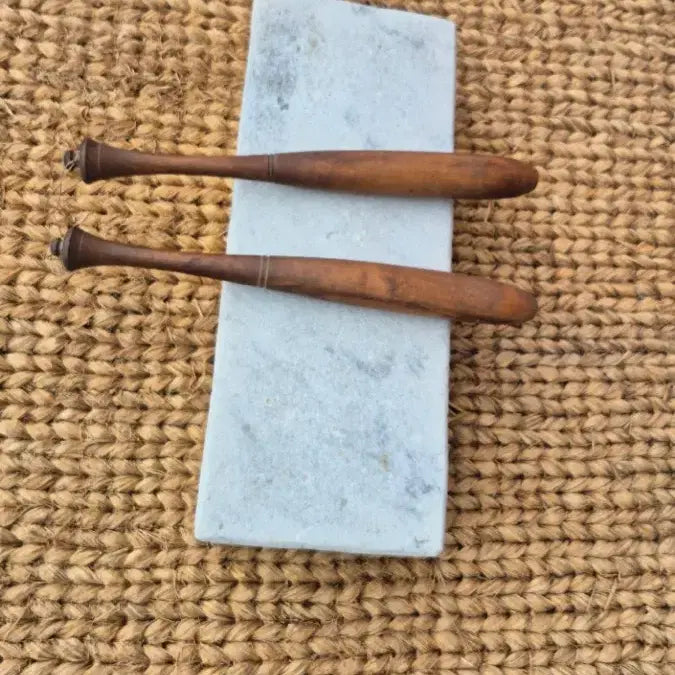 [BUNJANG] Traditional Woven Mat &amp; Pounding Stone Set / 전통 멍석