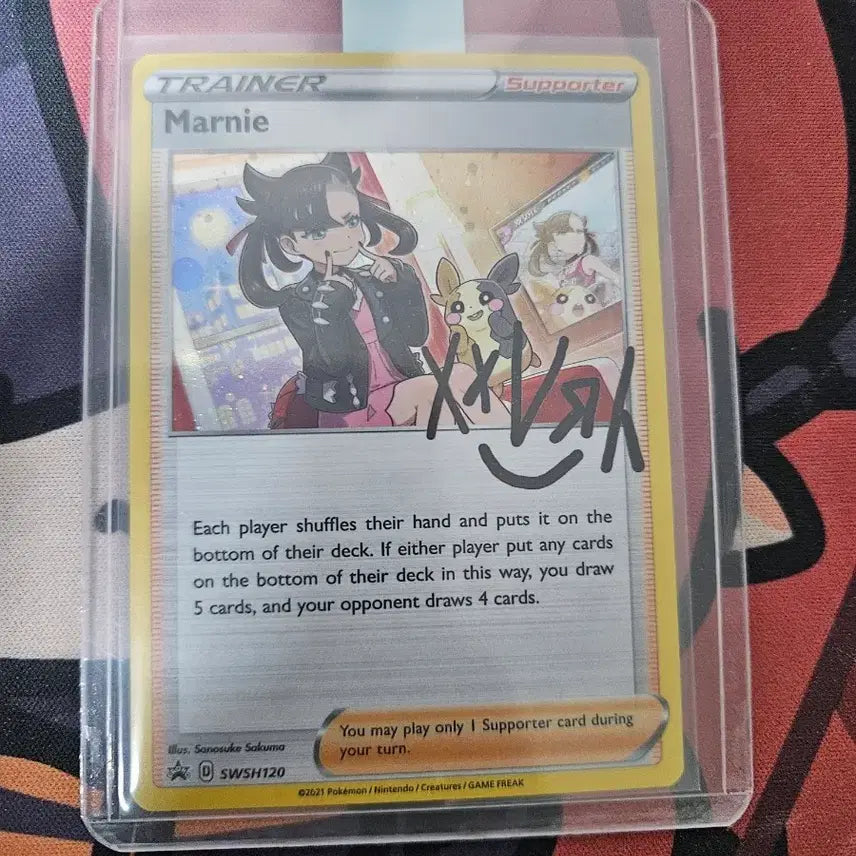 [BUNJANG] Pokemon Mari Autograph Card / 포켓몬스터 마리 싸인카드