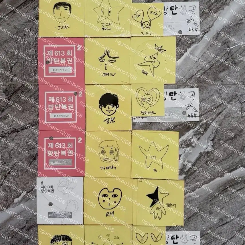 [BUNJANG] BTS Official Store Sticker Photocard / 방탄 bts 공방 스티커 포카