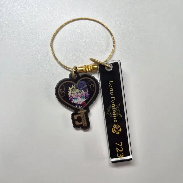 [BUNJANG] Akuneko Devil Butler and Black Cat Rono Fontaine Acrylic Keychain / 아쿠네코 악마 집사와 검은 고양이 로노 폰테인 열쇠 아크릴 키링
