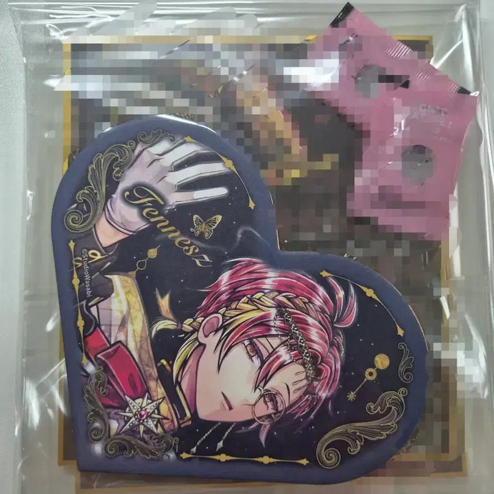 [BUNJANG] Akuneko "The Devil Butler &amp; Black Cat" Fenes Heart Shikishi / 아쿠네코 악마 집사와 검은 고양이 페네스 하트 색지