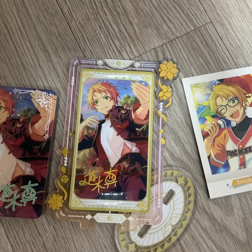 [BUNJANG] Ensemble Stars Makoto Acrylic Stand, YusaCorotta, and Photocard Set / 앙상불 스타즈 마코토