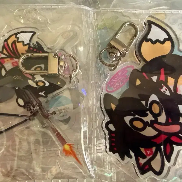 [BUNJANG] Blue Archive Izuna Keychain 2 Piece Set / 블루아카이브 끾뀪이 이즈나 키링 2개 세트
