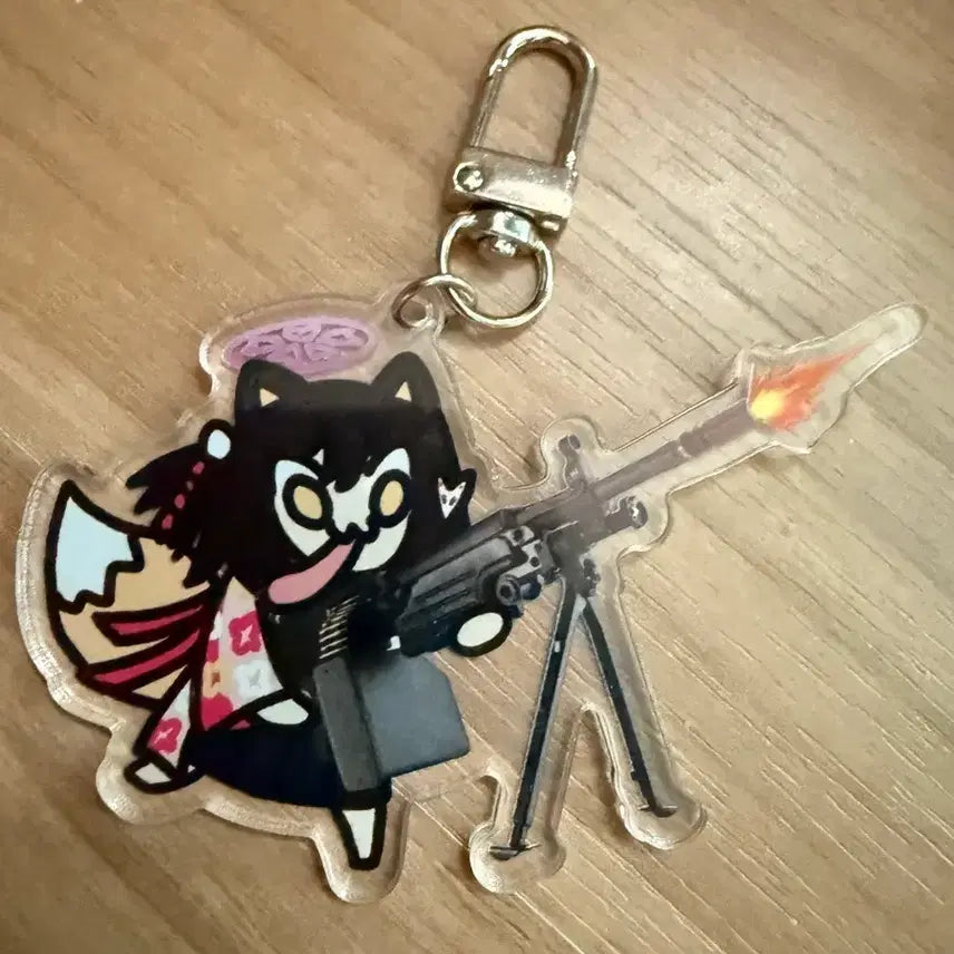 [BUNJANG] Blue Archive Izuna Keychain 2 Piece Set / 블루아카이브 끾뀪이 이즈나 키링 2개 세트