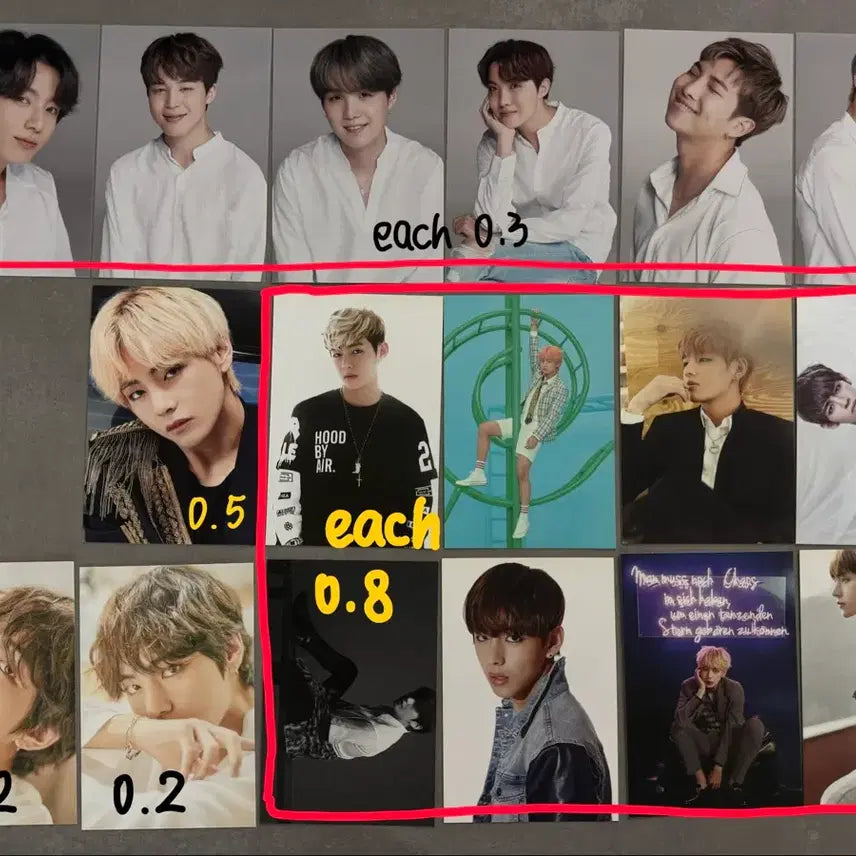 [BUNJANG] BTS Photocard &amp; Postcard Bundle Set / 방탄 포카 엽서 양도