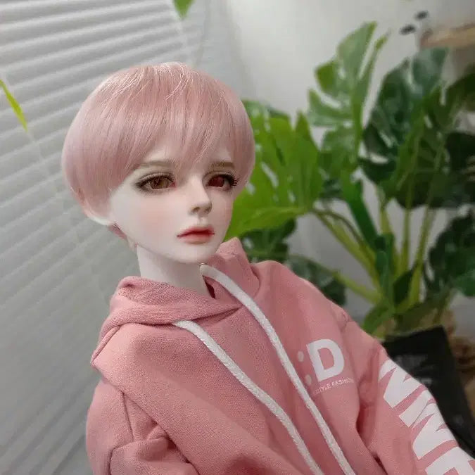 [BUNJANG] 8-9 inch Baby Pink Wig for SD17 Dolls / 구관  sd17 8~9인치 베이비 핑크 분홍 가발