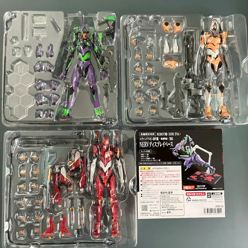 [BUNJANG] Robot Spirits Evangelion Unit-01, Unit-00, Unit-02 Opened / 로봇혼 에반게리온 초호기 0호기 2호기 개봉 양품