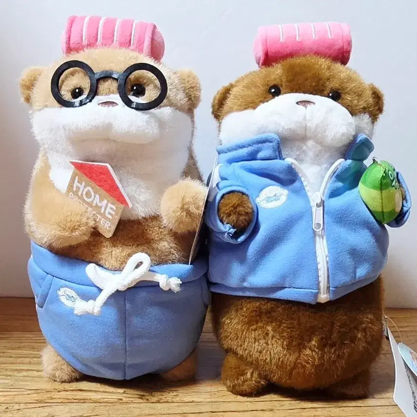 [BUNJANG] Home Protector Usosochang Brown, Dark Brown 27cm Doll Set / (세트)홈프로텍터 우소우소짱 브라운, 다크브라운 27cm 인형 세트