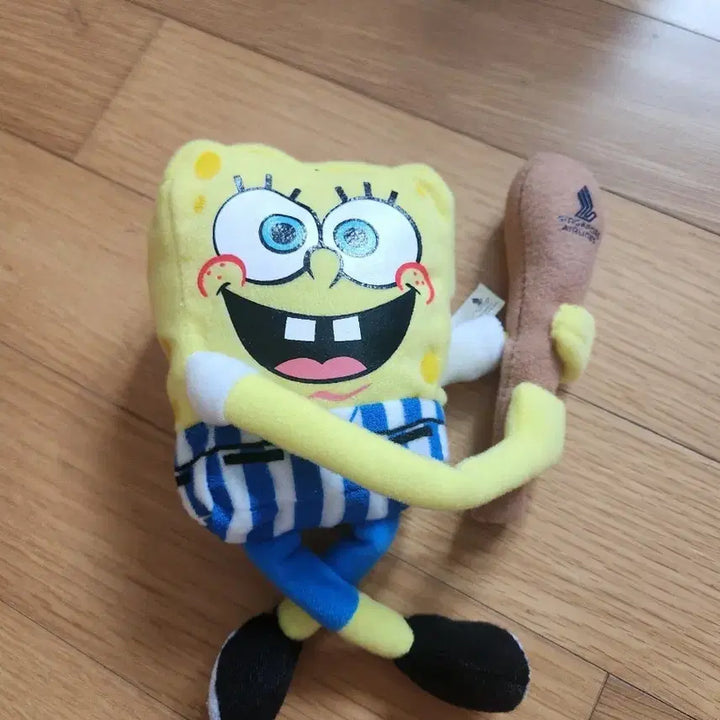 [BUNJANG] SpongeBob SquarePants Singapore Airlines Collaboration Plush Toy / 스폰지밥 인형 싱가포르 항공 콜라보