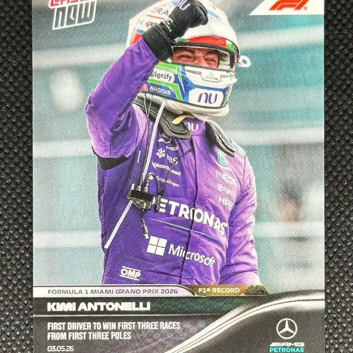 [BUNJANG] Topps NOW F1 Kimi Antonelli Card Miami Grand Prix 2026 Season / Topps NOW F1 키미 안토넬리 카드