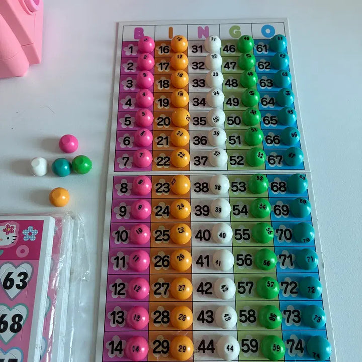 [BUNJANG] Classic Hello Kitty Bingo Machine Set / 고전 키티 빙고 머신 세트 고전완구