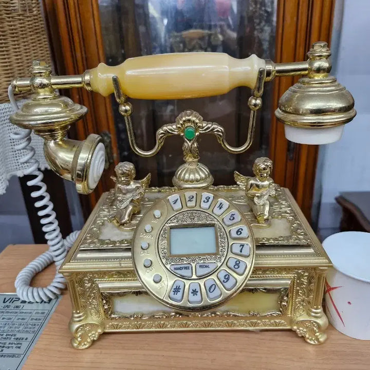[BUNJANG] Luxury Gold Marble Rotary Phone / 최고급 금장 대리석 전화기 입니다