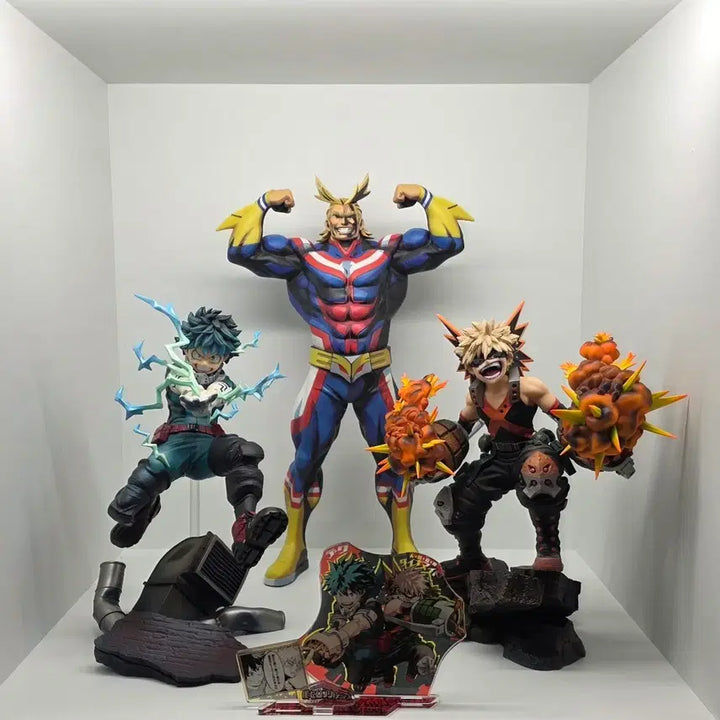 [BUNJANG] S-fire My Hero Academia Izuku Midoriya, Katsuki Bakugo, All Might Manga Dimensions Figure Bundle Set / S-fire 나히아 미도리야 바쿠고 올마이트 망가디멘션 피규어 일괄