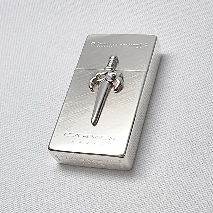 [BUNJANG] Korean Made Oil Lighter Slim Size Silver Plated Unused / 국산 오일라이터 미사용 새제품 슬림사이즈