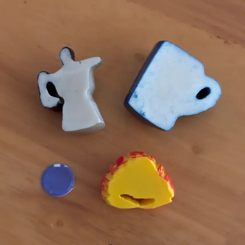 [BUNJANG] Miniature Coffee Cup, Croissant, and Moka Pot Set / 미니어처 커피잔 크로와상 모카포트 세트