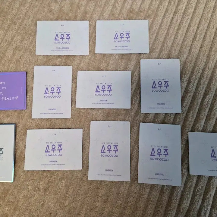 [BUNJANG] BTS Jungkook 2021 Muster Sowoozoo Photocard Bundle Set / 정국 2021 머스터 소우주 포카 11종