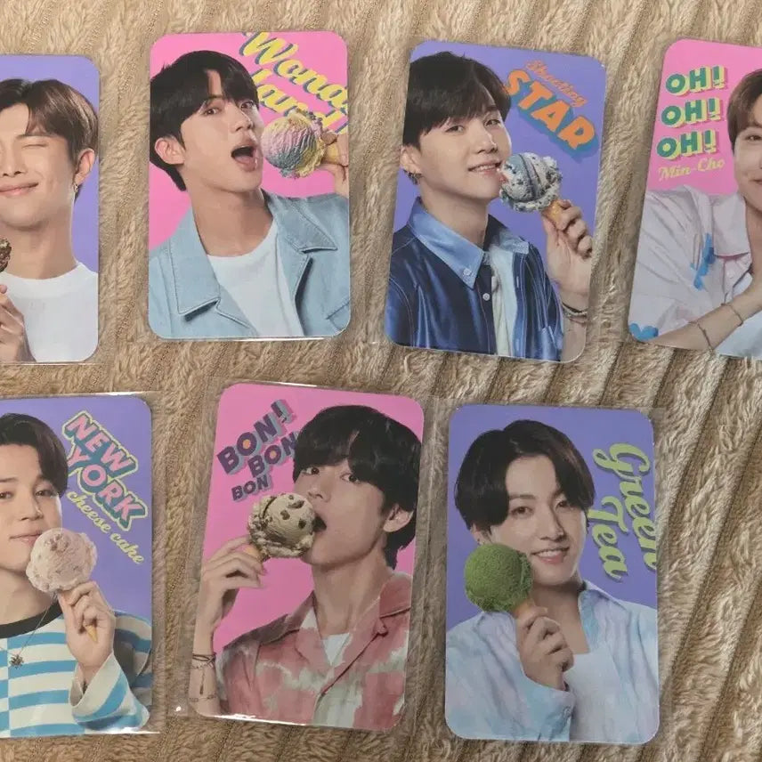 [BUNJANG] BTS Baskin Robbins Photocard Bundle Set / 방탄소년단 포토카드 베스킨라빈스 포카