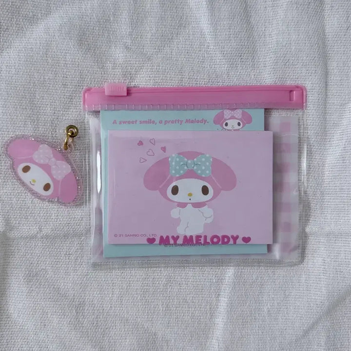 [BUNJANG] My Melody Pouch &amp; Memo Pad Set / 마이멜로디 파우치+ 메모지 세트