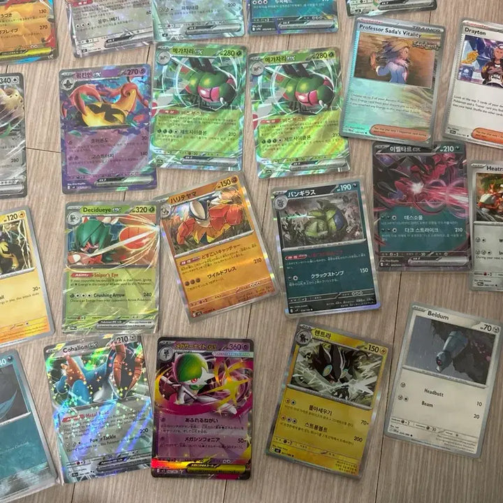 [BUNJANG] Pokemon TCG Japanese, English, Korean RR &amp; EX Cards Bundle (30+) / 포켓몬카드 일어판&amp; 영어판&amp; 국문판 RR &amp;EX 일괄 약 30개이상
