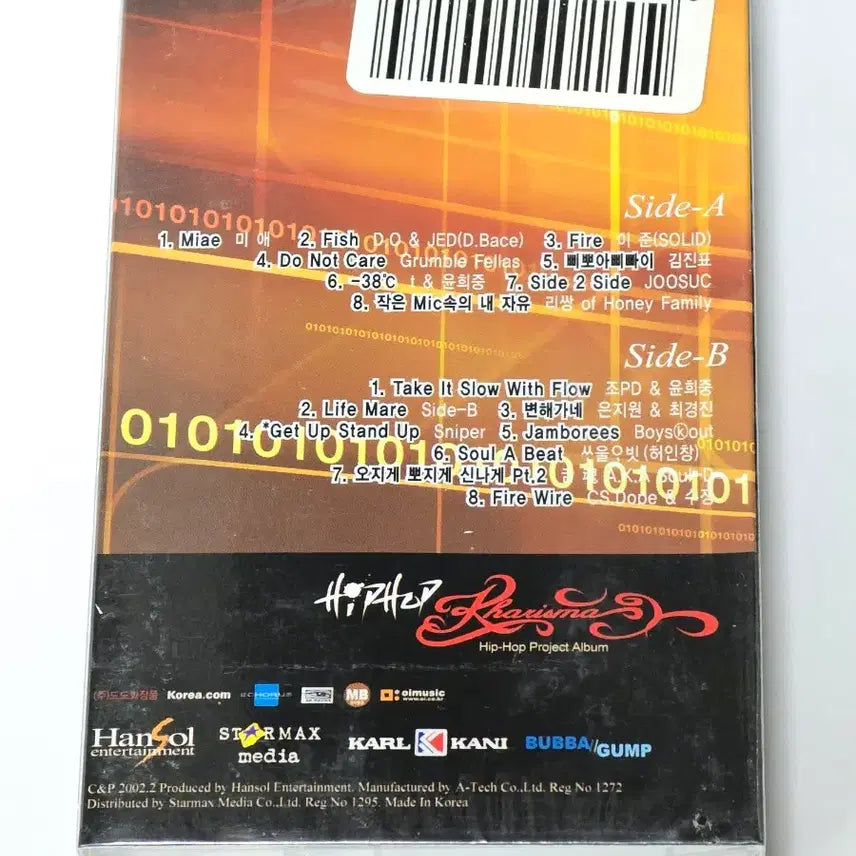 [BUNJANG] Various Artists 2002 Hip-Hop Kharisma Cassette Tape (Sealed) / [미개봉] 2002 힙합 카리스마 (Hip-Hop Kharisma)