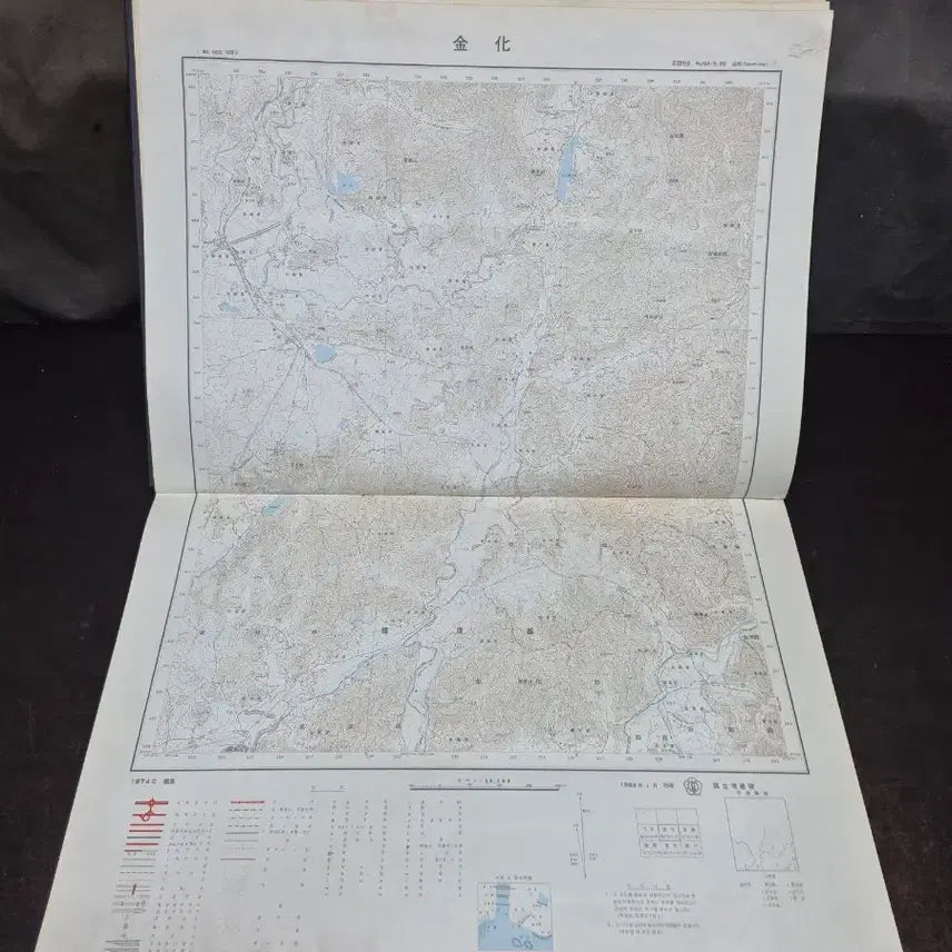 [BUNJANG] 1983 Kangwon-do Province Map 1:50,000 Scale / 1983년 국립지리원 강원도 지도 S=1:50,000
