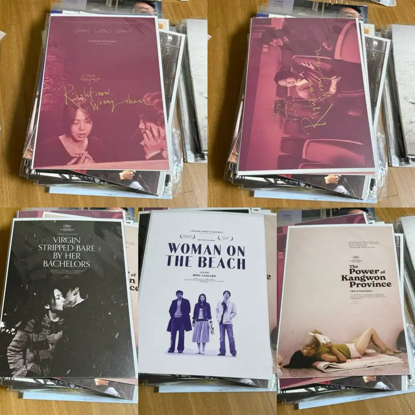 [BUNJANG] Hong Sang-soo Art Poster Postcard Set / 홍상수 아트포스터 엽서 세트 프로파간다 북촌방향 자유의언덕 정유미고현정