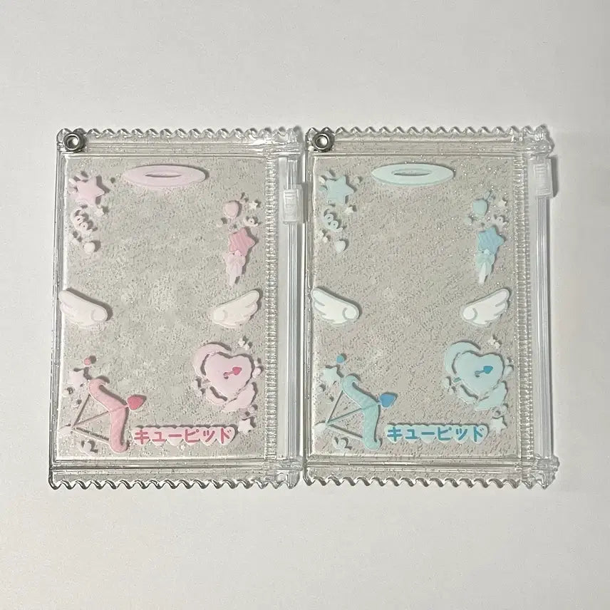 [BUNJANG] Muenvo Munim Cupid Pink Blue Photocard Holder / muenvo 무님 포카 파우치 큐피드 핑크 블루 포토카드 포카홀더