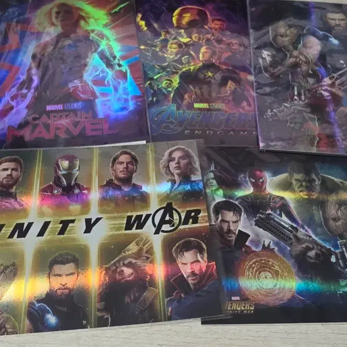 [BUNJANG] Marvel Holographic Postcard Bundle Set / 마블 홀로그램 엽서 일괄