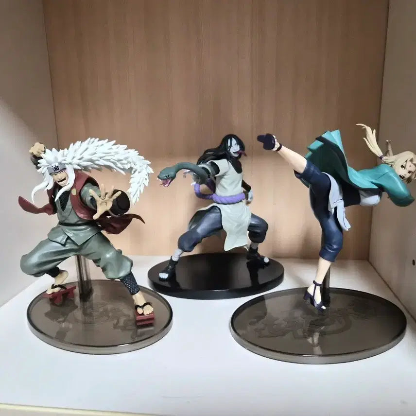 [BUNJANG] Naruto Jiraiya, Tsunade, Orochimaru Legendary Sannin Bundle Set Figures / (일괄)나루토 지라이야 츠나데 오로치마루 전설의 삼닌자 피규어