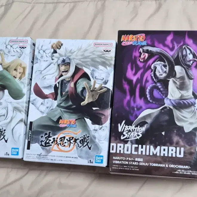 [BUNJANG] Naruto Jiraiya, Tsunade, Orochimaru Legendary Sannin Bundle Set Figures / (일괄)나루토 지라이야 츠나데 오로치마루 전설의 삼닌자 피규어