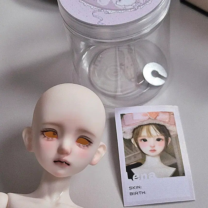 [BUNJANG] Miyabiyael Lena Type MSD Ball-Jointed Doll Head / 풀박스 구관 헤드 MSD 구체관절인형