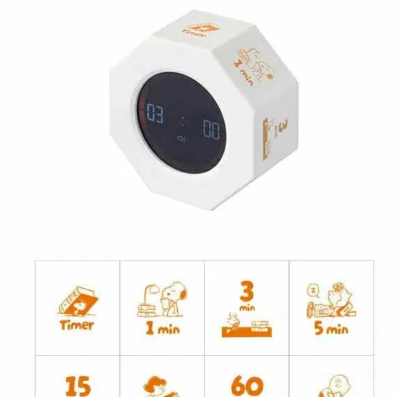 [BUNJANG] Snoopy Octagonal Timer / 피너츠,스누피,타이머,2종,배터리내장,시나모롤